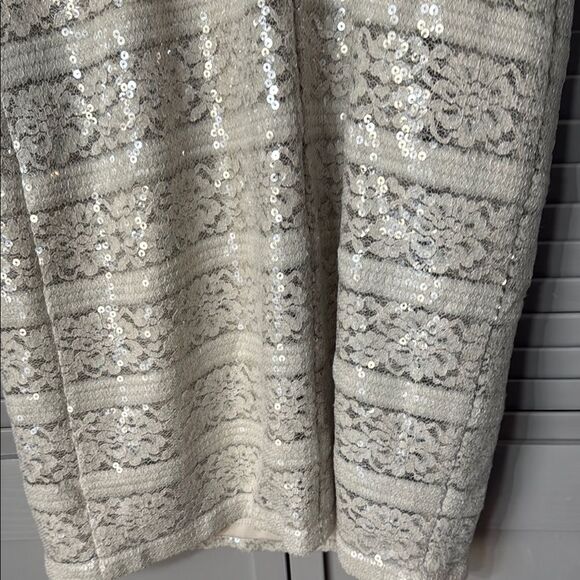 Donna Ricco Cream Sheath Mini Dress Scoop Neck Short Sleeve - Picture 7 of 12